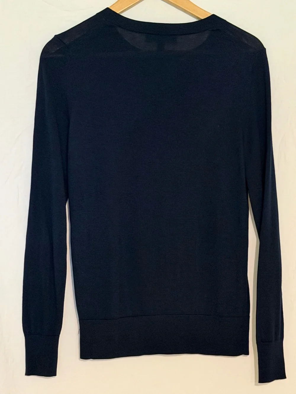Banana Republic Capsule Men's Silk Cashmere Sweater Navy Size S Luxury Crewneck